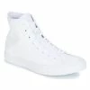 Converse - CHUCK TAYLOR ALL STAR LEATHER HI Blanc