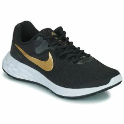 Nike - NIKE REVOLUTION 6 NN Noir / Doré