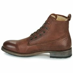 Blackstone - MID LACE UP BOOT FUR Marron -André Magasin 206922 500 D