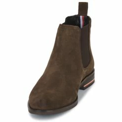 Tommy Hilfiger - Signature Hilfiger Suede Chelsea Marron -André Magasin 22555455 500 C