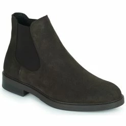 Selected - SLHBLAKE SUEDE CHELSEA BOOT Marron