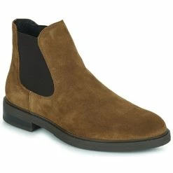 Selected - SLHBLAKE SUEDE CHELSEA BOOT Cognac