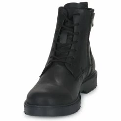 Selected - SLHTHOMAS LEATHER BOOT Noir -André Magasin 22580810 500 C