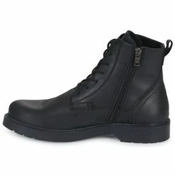 Selected - SLHTHOMAS LEATHER BOOT Noir -André Magasin 22580810 500 D