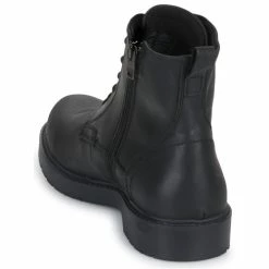 Selected - SLHTHOMAS LEATHER BOOT Noir -André Magasin 22580810 500 E