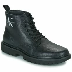 Calvin Klein Jeans - LUG MID LACEUP BOOT Noir
