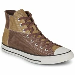Converse - CHUCK TAYLOR ALL STAR WORKWEAR TEXTILES HI Marron / Beige