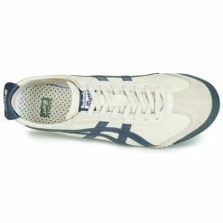Onitsuka Tiger - MEXICO 66 LEATHER Beige / Bleu -André Magasin 9819170 500 F